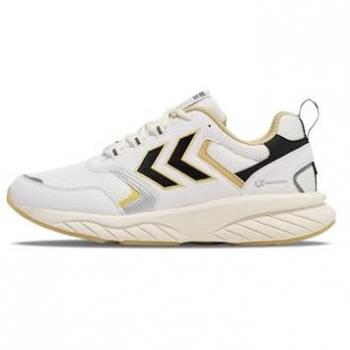 Hummel Marathona Reach LX RT Unisex Basketball Sneakers - White/Black/Yellow, EU 40