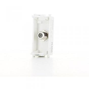 Presa Coaxial Tipo F Plana Vimar 14318 Blanca 2400 MHz