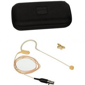 Shure MX153T Omnidirectional Earset Microphone - Tan Color, Miniature Design for Voice