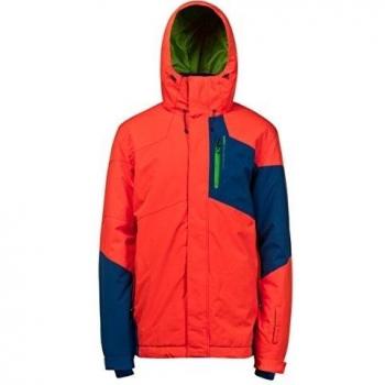 Protest Oliver Snowjacket - Chaqueta para hombre, color naranja / azul, talla S