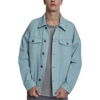Oversized Men's Garment-Dyed Denim Jacket