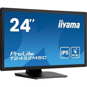 Monitor Táctil iiyama ProLite T2452MSC-B1AG 60.5 cm (23.8) Full HD 1920 x 1080 IPS, Antirreflejo, HDMI/DP/USB,