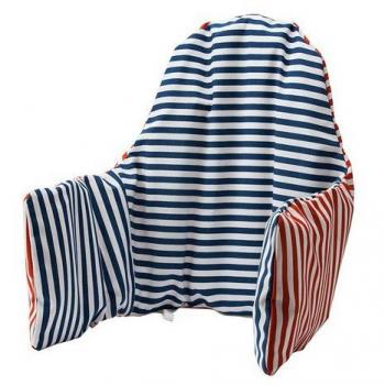 Ikea Antilop Highchair Cushion & Cover - Reversible with 2 colours red or blue