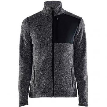 Craft ADV Explore Heavy Full Zip Fleece Jacket for Men - Black Melange