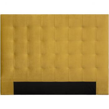 Cabecero en terciopelo mostaza 160 cm Halciona