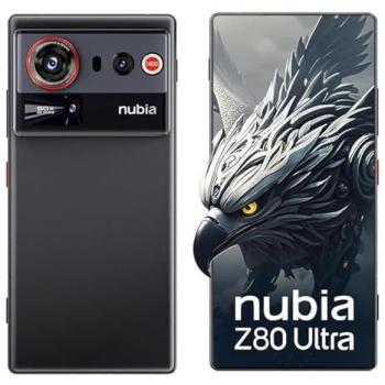 Smartphone Nubia Z80 Ultra 5G, Snapdragon 8 Elite Gen 7200, Pantalla OLED de 6.85'' 144Hz, Carga Rápida de 90W, Batería de 7200