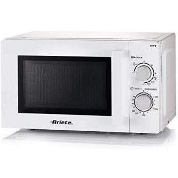 Horno Microondas Combinado con Grill Ariete 952 - 5 Niveles de Potencia - 3 Funciones Combinadas - 1000 Watts - 20 Litros - Blanco