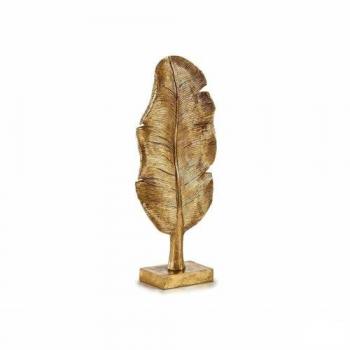 Figura Decorativa Hoja de Planta Dorada 8 x 43,5 x 17 cm (6 Unidades) - Originalidad y Elegancia
