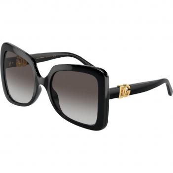 Dolce & Gabbana DG6193U 501/8G Women’s Butterfly-Shaped Black Sunglasses Size 56