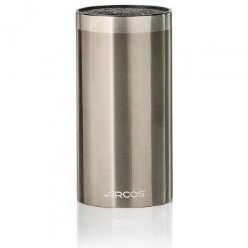 Arcos Universal - Taco para Cuchillos, Acero Inoxidable y Fibras de Polipropileno, Redondo, 110 x 220 mm