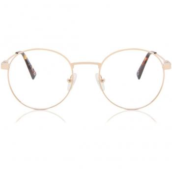 Gafas Recetadas Ovaladas de Metal Dorado para Hombre - Gafas Anti-Azules - SmartBuy Collection