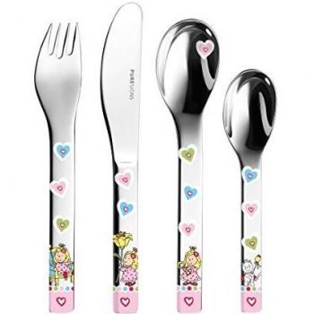 Set de Cubiertos para Niños Nelia 4 Piezas, Acero Inoxidable 18/10, Libre de Plástico