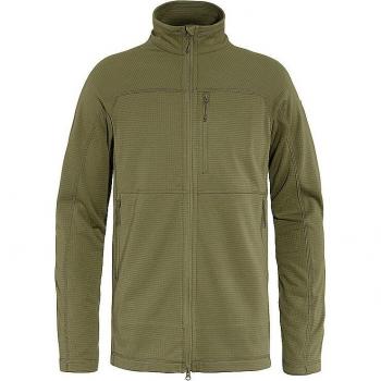 Fjällräven Abisko Lite Men's Lightweight Waffle Fleece Jacket - Olive Green, Size S