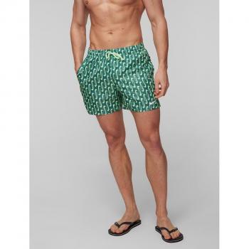 Bañador Nike Swim Swoosh Link verde blanco - M, Bañador Corto 5´´ Volley