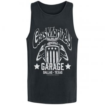 Gas Monkey Garage American Engine Hombre Top Tirante Ancho Negro M, 100% algodón, Regular
