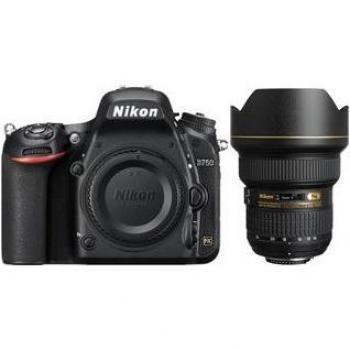 Cámara Digital Réflex Nikon D750 24.3 Mpix + Objetivo AF-S 14-24mm F2.8G ED