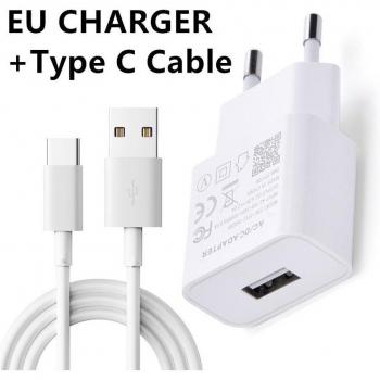 Cargador Rápido USB Europeo para Huawei P8 Mini, P9 Lite, P40, P20, P30 Lite PRO, Mate 9, 10, 20 y NOVA 5t 5i