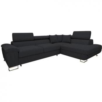 Sofá rinconero Comfivo 139 con función de descanso y caja de ropa de cama, dimensiones 270 x 71 x 202 cm