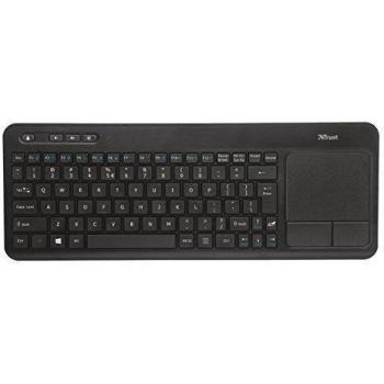 Trust Veza Touchpad RF inalámbrico QWERTY Inglés Negro - Teclado