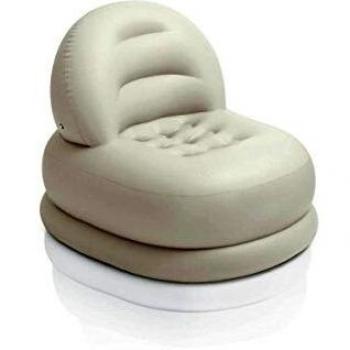 Intex- Sillón Hinchable 88x99x76, Solido, Colores aleatorios, 50 x 75 cm