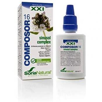 Composor 16 Fórmula XXI. Sinusol complex. Soria Natural