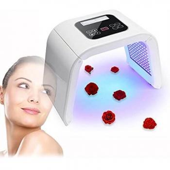 Lampara de Belleza LED para Cuidado Facial, Dispositivo Tonificadores de LED Ligeros para Rejuvenecimiento de Piel de Cara, Eliminación del Acné y Arrugas para Piel