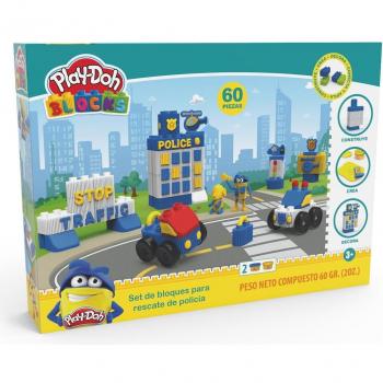Play-Doh Police Building Blocks Set