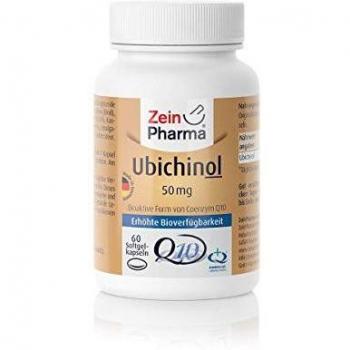 Zein Pharma Ubiquinol 50 mg - 60 Cápsulas para la Reducción de la Fatiga y Soporte Energético