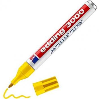 EDDING 3000 Marcador permanente punta redonda 1.5-3mm amarillo 3000-05
