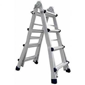 Escalera de aluminio multiusos Codiven 4x4 8+8 escalones