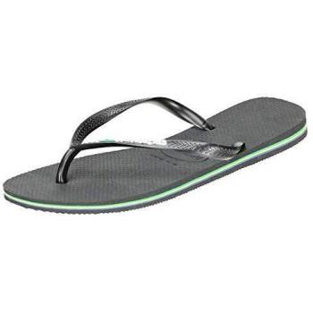 Chanclas Havaianas Slim Brasil Logo Negro Mujer, Cómodas y Ligeras con Diseño de Bandera Brasileña