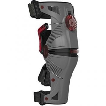 Mobius rodillera X8, color gris/rojo, talla XL
