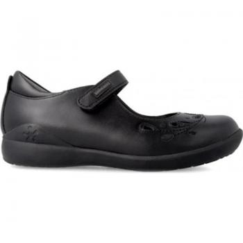 Mercedita Colegial Biomecanics 221280-A Negro - Zapatos de Niña, diseño biomecánico, color negro, suela antideslizante, cierre con hebilla, plantilla extraíble, material transpirable