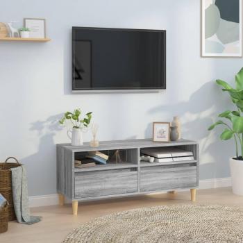Mueble para TV de madera contrachapada gris Sonoma 100x34,5x44,5 cm