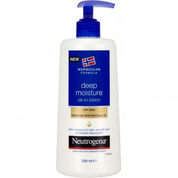 Loción Corporal Neutrogena Hidratación Profunda con Aceite para Piel Seca 250 ml