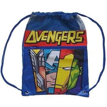 Avengers Cordones Gym Bag 42cm Bolsa de Gimnasio Fitness y Ejercicio Infantil, Juventud Unisex, Multicolor