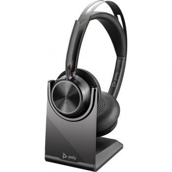 Poly Voyager Focus 2 USB-C Wireless Headset with USB-C/A Adapter and Active Noise Cancellation