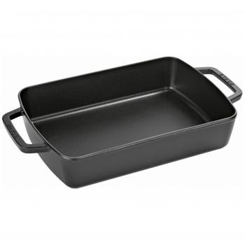 Staub - Fuente de horno rectangular, hierro fundido, gris grafito 30x20cm