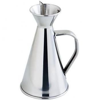 Quid Aceitera Antigoteo INOX 25Cl Renova, 1.71 litros, Acero Inoxidable, Transparente