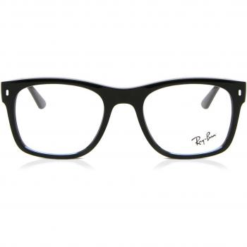 Ray-Ban RX7228 2000 Armazones para Hombre Negros con lentes recetados de 55 mm