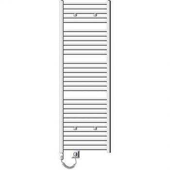 Radiador Toallero Eléctrico ECD Germany 1200W - 600 x 1800 mm - Secador y Calentador de Toallas Blanco con Conexión Lateral