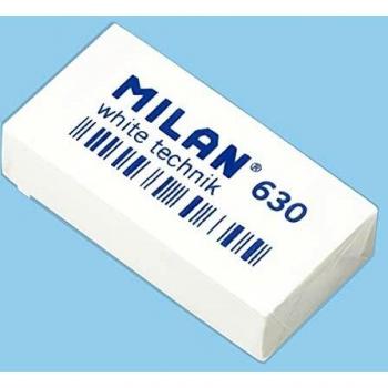 Caja 30 Gomas Nata MILAN 630 rectangular Envuelta individualmente Color Blanco
