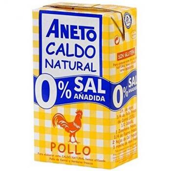 Aneto Caldo Natural de Pollo, 0% Sal, 1L