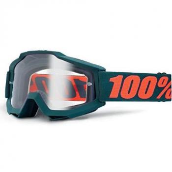 100 Percent ACCURI OTG Goggle Gunmetal-Clear Lens Gafas de protección, Adultos Unisex, Metal-Cristal Transparente, Mediano