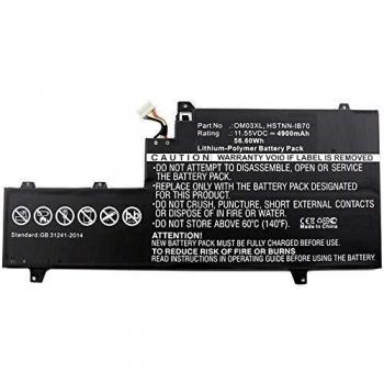 Batería portátil Coreparts 11.55V 4900mAh 57Wh tipo 3 para HP