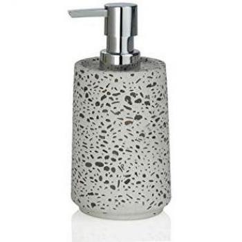 ANDREA HOUSE - Dispensador de baño de Cemento Gris Efecto gravilla Ø8'5x17cm.