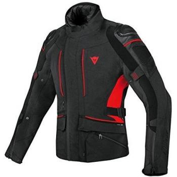 Dainese-D-CYCLONE GORE-TEX Chaqueta, Negro/Negro/Rojo, Talla 48
