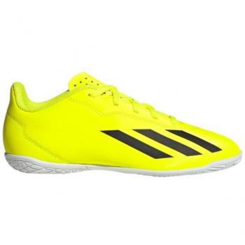 Botas de Futbol Adidas X Crazyfast Club para niños en color amarillo
