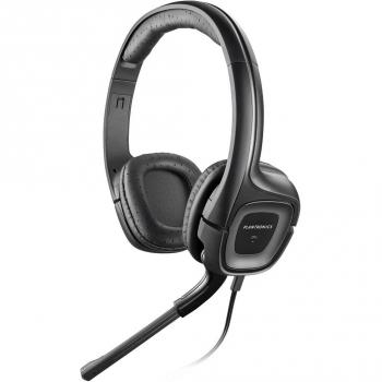 Plantronics Audio 355 Auriculares Binaurales con Diadema, Micrófono con Cancelación de Ruido, Drivers de 40mm, Controles en Cable, Longitud del Cable 3M
