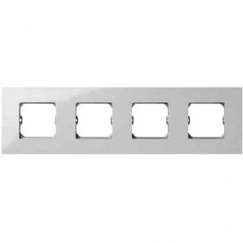 Simon 27 Play - Marco 4 Elementos Compacto Blanco 2700640-030